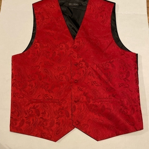 Mens vest size‎ med holiday red Christmas